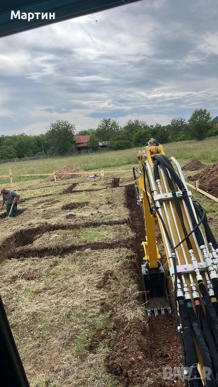 Услуги с мини верижен багер 3.5 т и транспортни услуги  със самосвал до 3 т, снимка 1