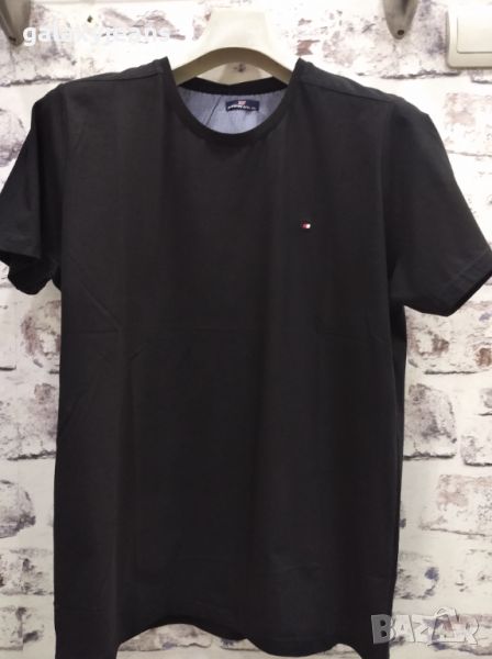 Redway- черна тениска, големи размери, изчистена, 100% мек памук, снимка 1