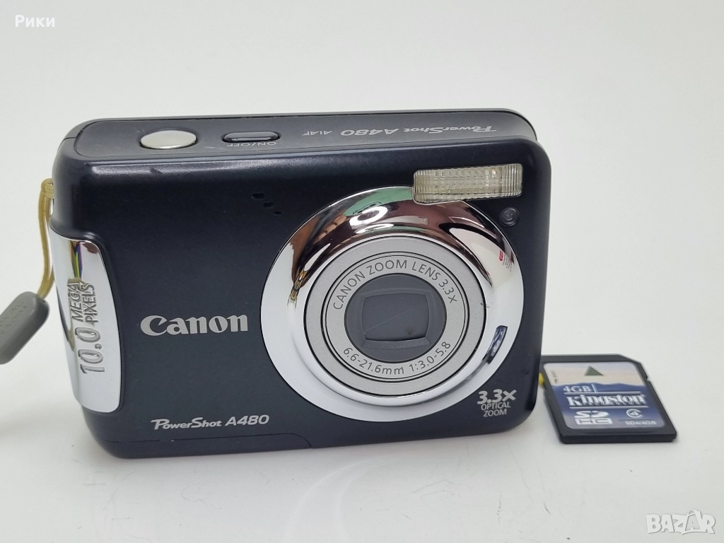 Canon Digital Camera PowerShot A480 10.0MP Black, снимка 1