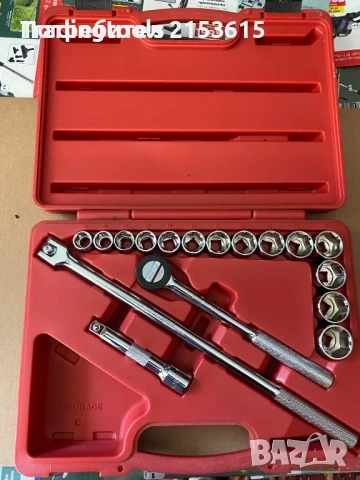 K INTERNATIONAL TOOLS 1/2 гедоре /гидория 17части качествени Bложки Kомплект, снимка 1