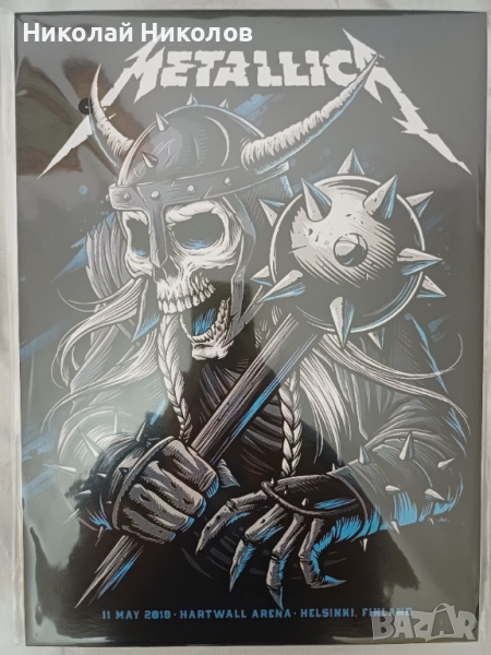 Табела METALLICA, 11/05/2018 HARTWALL ARENA-HELSINKI, FINLAND, снимка 1