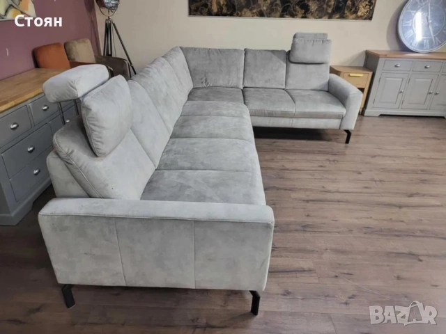 ПРОМОЦИЯ!!! Светло сив ъглов диван ZE - EM20028, снимка 3 - Дивани и мека мебел - 52837631