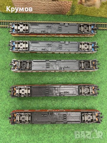 Вагон пътнически 4-осен Рова HO 1:87 влак ЖП модел спален ресторант, снимка 7 - Колекции - 46130396