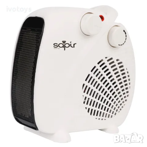  Вентилаторна печка SAPIR SP 1970 C, 2000W, 3 степени, Дръжка за пренасяне, Защита от прегряване, Бя, снимка 1 - Отоплителни печки - 48565811