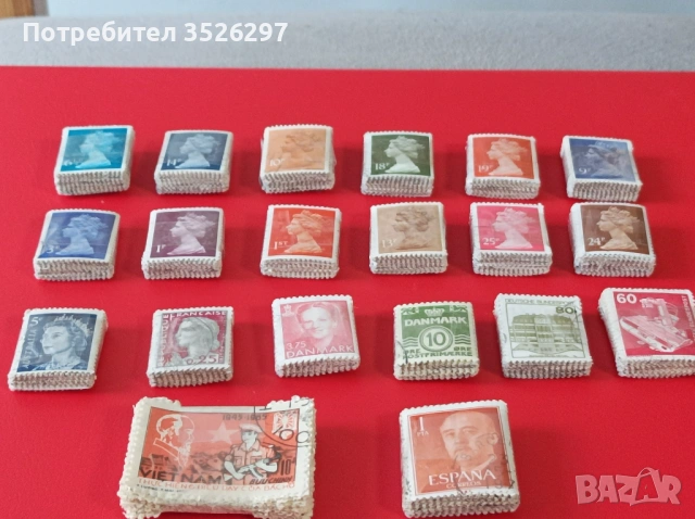 Лот от 500 пощенски марки за 6 евро и лот от 1000 марки за 10 евро., снимка 5 - Филателия - 53153237