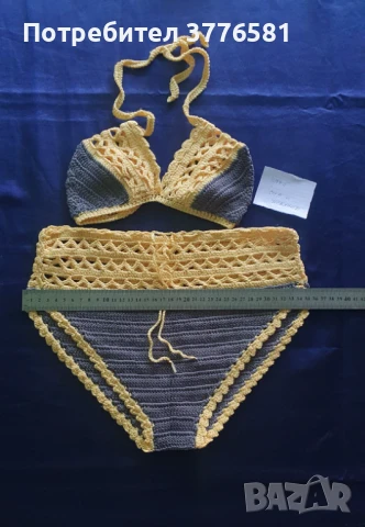 Ръчно плетени дамски бански костюми и бюстиета , снимка 9 - Бански костюми - 51354061