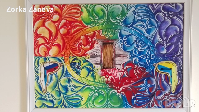 Картина,109см,79см,авторска., снимка 2 - Картини - 51674917