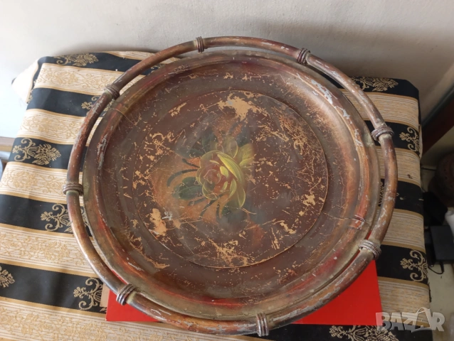 Винтидж табла поднос , снимка 2 - Антикварни и старинни предмети - 54223601