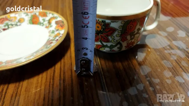 Стар български порцелан Изида кашмир захарница чаша за кафе , снимка 12 - Антикварни и старинни предмети - 45919230