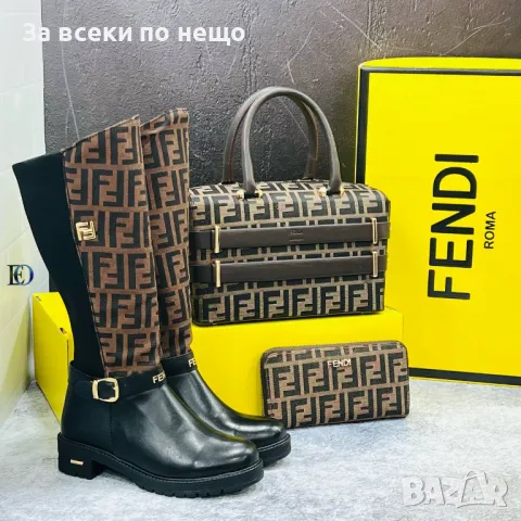 Дамски зимни ботуши Fendi Код D1322, снимка 2 - Дамски ботуши - 47921018