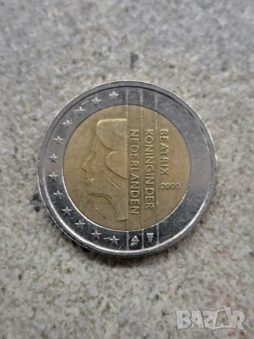 Колекционерска монета 2 евро BEATRIX 2000 Niderland