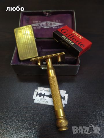 Самобръсначка GILLETTE Made In ENGLAND 1920/40 г, снимка 5 - Антикварни и старинни предмети - 45913971