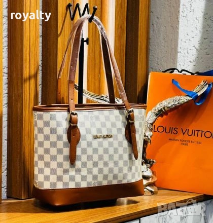 Louis Vuitton Нова Дамска Кожена Чанта Луи Витон 