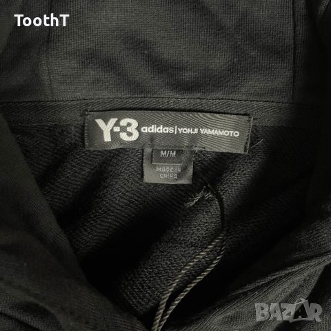 Y-3 Stack Badge Logo Hooded Crop, снимка 5 - Суичъри - 46773690