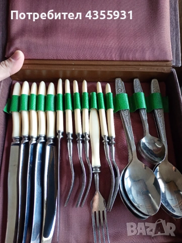  Неупотребяни  Стари руски прибори за хранене старинни прибори СССР , снимка 3 - Антикварни и старинни предмети - 50832995