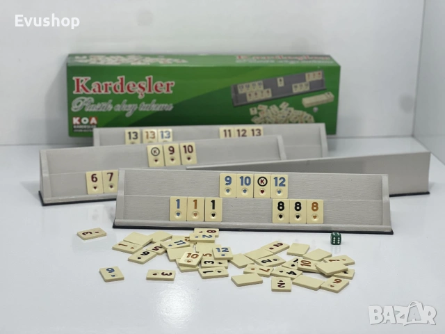 Пластмасов комплект за игра Руми / Okey, Rummy/