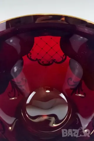 Голяма чаша, ваза или съд за лед - Бохемия, снимка 6 - Декорация за дома - 50168388