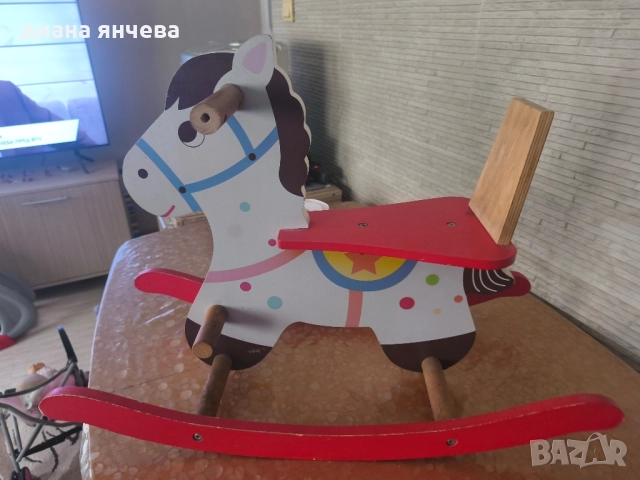 дървено конче, снимка 2 - Детски люлки - 52487443