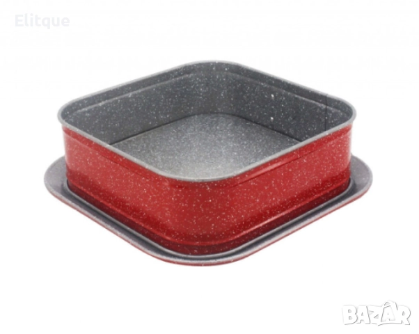 Форма с падащо дъно, 27.5x27.5 см, Мраморно покритие