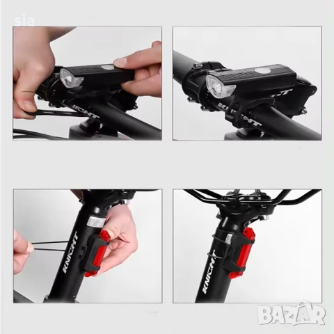 Стоп + Фар за Велосипед, снимка 2 - Аксесоари за велосипеди - 44490133