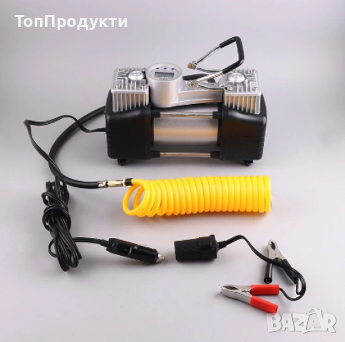 Комплект “Пътна помощ” – компресор за гуми с маркуч за въздух и инструменти  2ц. 12V, снимка 3 - Аксесоари и консумативи - 53147638