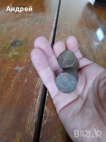 Стара месингова мерка,мерки за кантар, снимка 4 - Други ценни предмети - 53418358