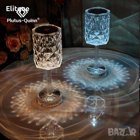 Настолна лампа с USB кабел и дистанционно тип кристална чаша , снимка 6 - Друга електроника - 52904494