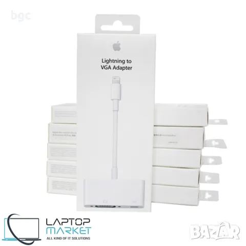 ЧИСТО НОВ Aдаптер Apple Lightning to VGA Adapter (MD825ZM/A) , снимка 4 - Аксесоари за Apple - 49629798
