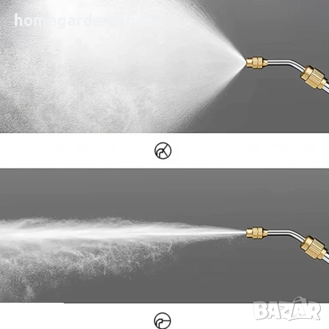 Електрическа градинска пръскачка 5L с батерия 2200mAh – USB-C, регулируема дюза, снимка 6 - Градинска техника - 54118814