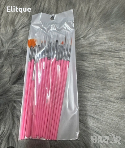 Комплект от 15 броя четки за маникюр и педикюр ZJY53