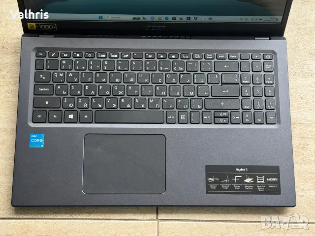 Acer Aspire 5 15.6" инча/11th Gen i3/8GB RAM/512GB SSD/A515-56-33PF, снимка 4 - Лаптопи за дома - 49464782