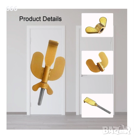 Преносима брава от неръждаема стомана, Mmgoqqt, 1,5-3 см, лесна за инсталиране, за сигурност на дома, снимка 2 - Други стоки за дома - 52697166