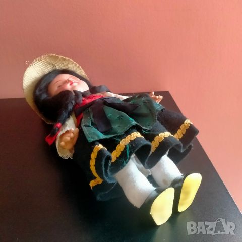 Колекционерска кукла народна носия Celluloid 29 см, снимка 7 - Колекции - 45948645