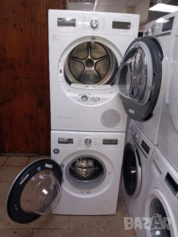Комплект пералня и сушилня с термопомпа Бош Bosch Home Professional A+++ 8кг 2 години гаранция!, снимка 13 - Перални - 51752243