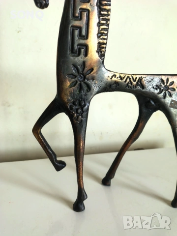 Уникална Бронзова Статуетка - Кон (Етруско Изкуство), снимка 3 - Антикварни и старинни предмети - 54067195