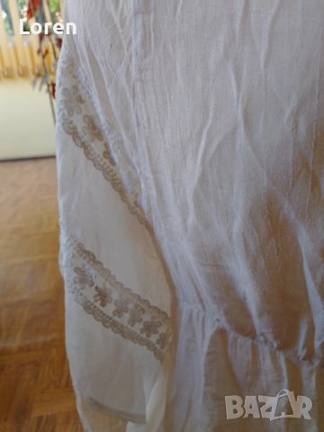 Дамска бяла блуза с дантела , снимка 7 - Тениски - 45510285