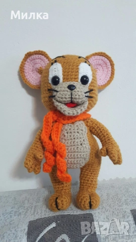 Том и Джери - ръчна изработка, снимка 9 - Плюшени играчки - 53556762