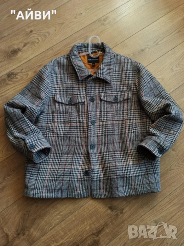 Дамско марково карирано яке тип риза, снимка 9 - Якета - 53304284