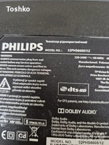 Стойка крачета за ТВ PHILIPS 32PHS6605/12, снимка 2 - Стойки, 3D очила, аксесоари - 49575361