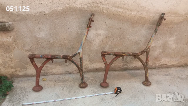 Отлични масивни чигунени стойки от пейка - 30 кг. царско време , снимка 2 - Градински мебели, декорация  - 50659865