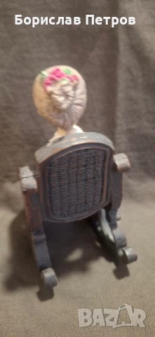 Изящна фигурка "Баба пие чай", снимка 3 - Колекции - 52396227