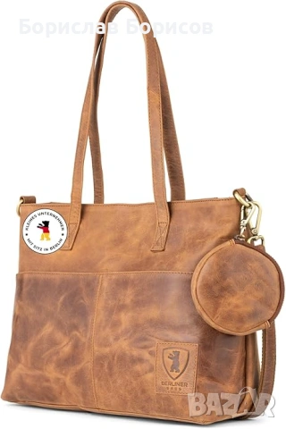 Кожени дамски чанти Berliner Bags, снимка 4 - Чанти - 46802419