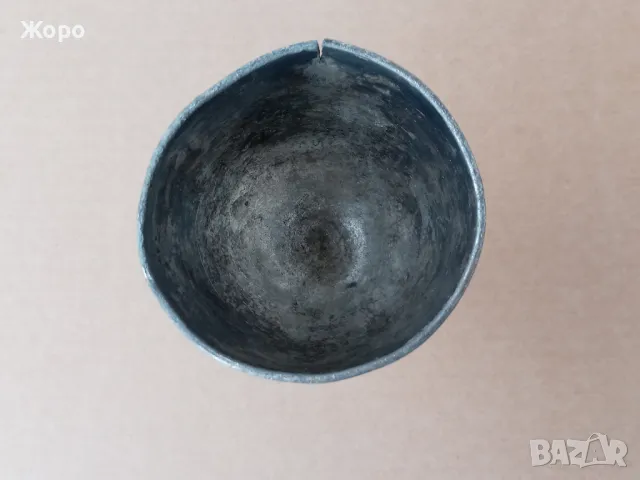 старинна посребрена чаша бокал 19ти век, снимка 6 - Антикварни и старинни предмети - 50337441