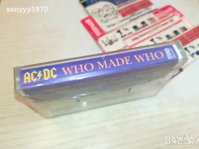AC/DC WHO MADE WHO-TAPE 1604251834, снимка 7 - Аудио касети - 49922192