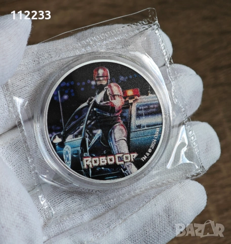 Колекционерски сребърни монети Русалки и Робокоп, снимка 5 - Нумизматика и бонистика - 53916893