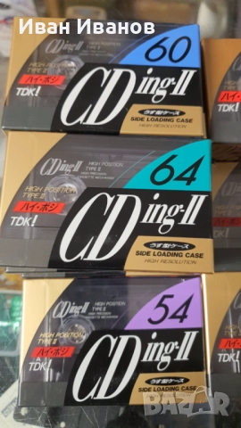 TDK CDingII японски аудиокасети, снимка 2 - Аудио касети - 39699115