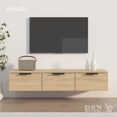 vidaXL Стенен шкаф, дъб сонома, 102x30x20см, инженерно дърво(SKU:811406), снимка 2 - Шкафове - 49524902