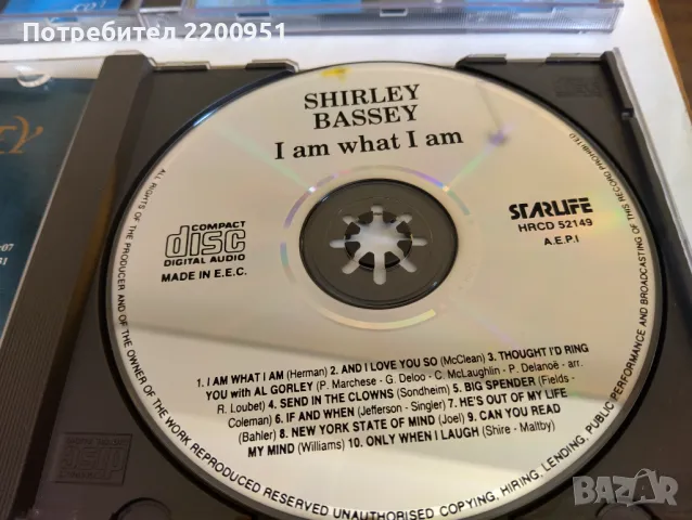 SHIRLEY BASSEY, снимка 6 - CD дискове - 47557648