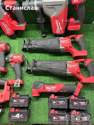 Milwaukee 18v перфоратор/мултитул/саблен трион/ батерии/ зарядно , снимка 3 - Други инструменти - 54194716