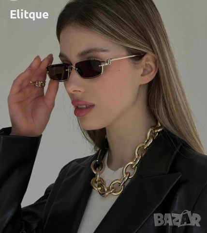 очила с черен обикновен калъф и ув защита Gucci